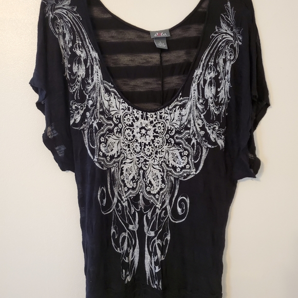 Dots Black/White Top - Picture 1 of 5